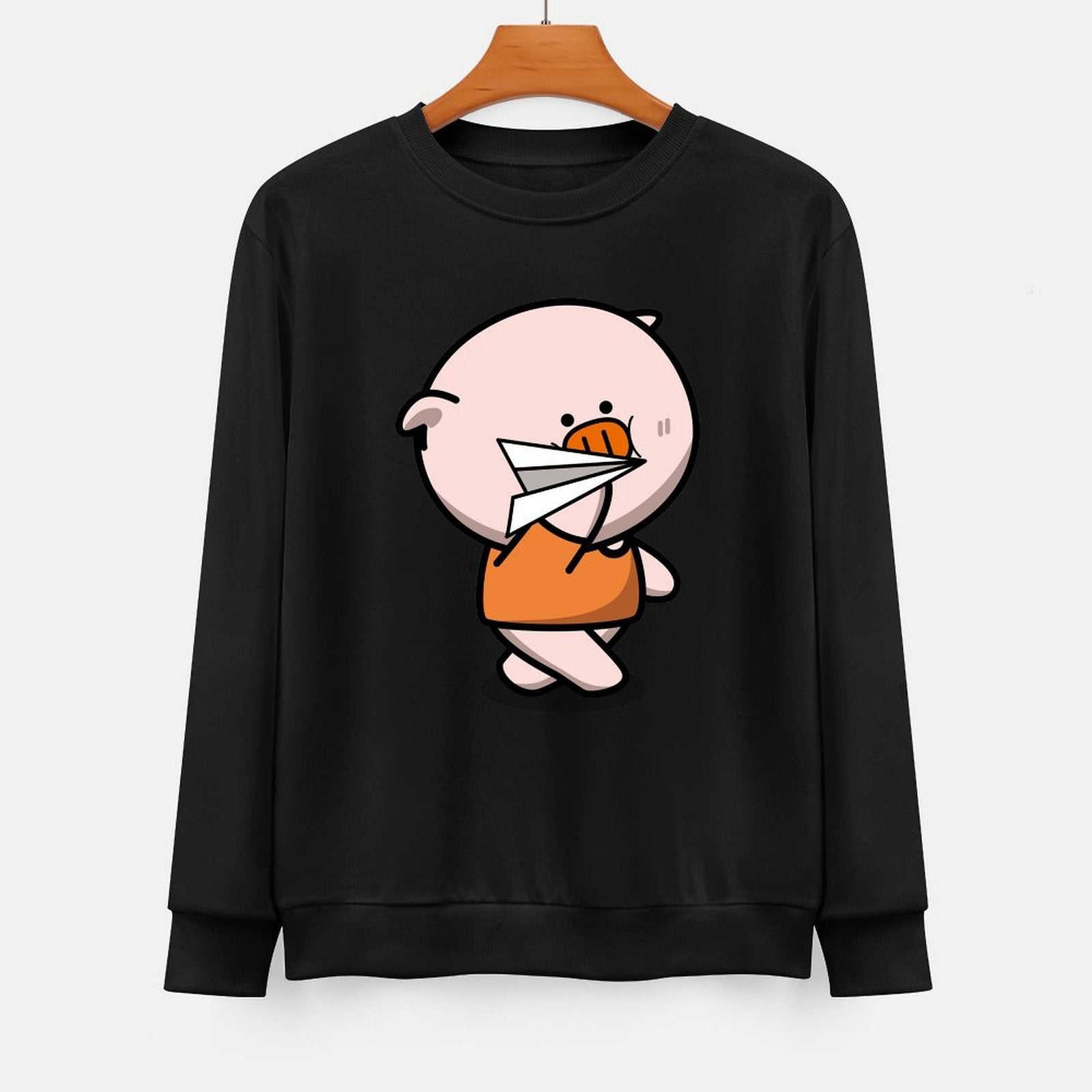 Front Patterned Long Sleeve TopRelaxed EverydayComfort